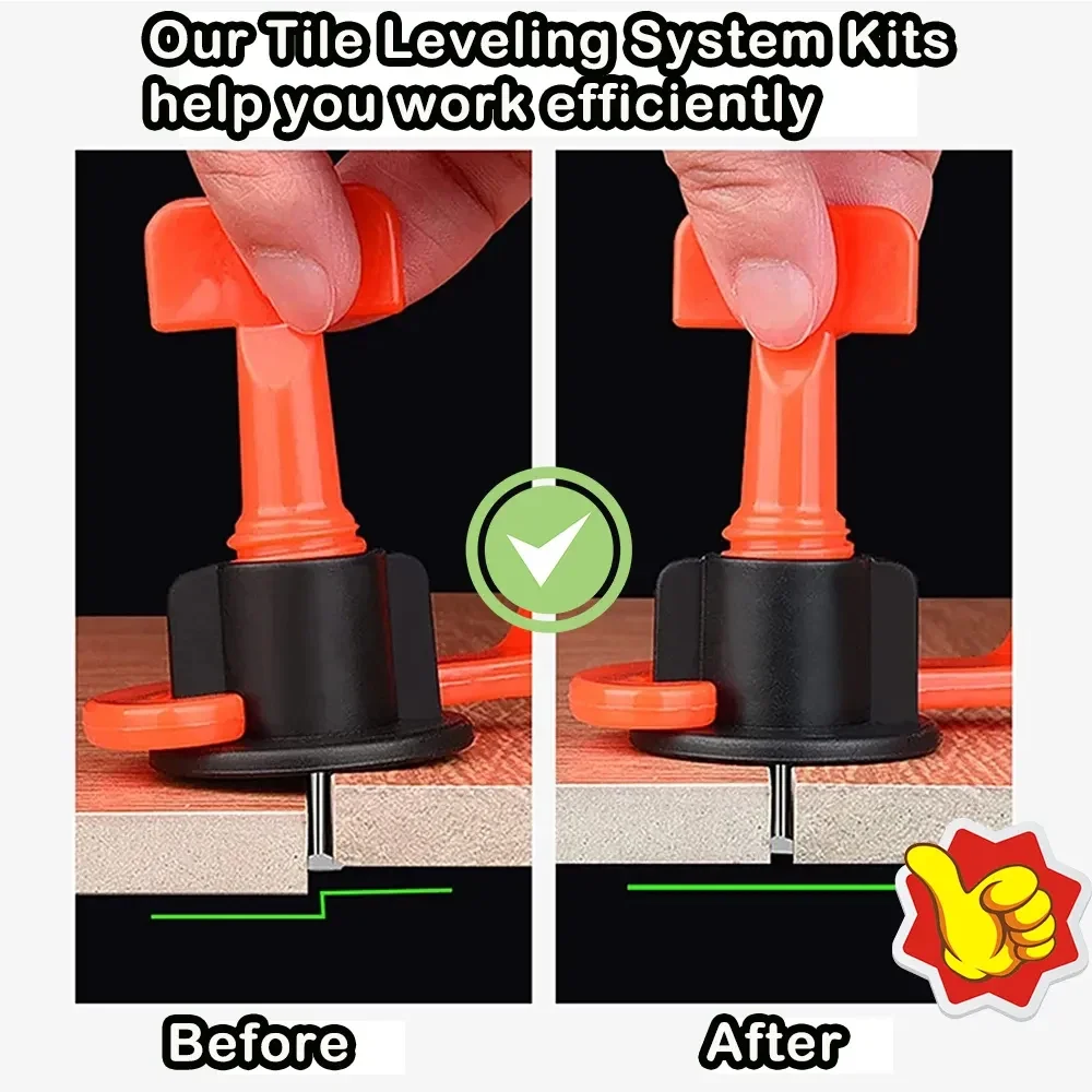 Ceramic Tile Floor - 11-1202PCS Floor Ceramic Tile Leveling System