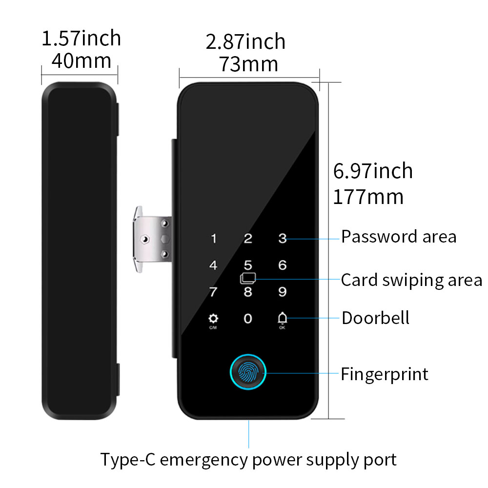 B16 Tuya APP Bluetooth Glass D – Glass Door Hinge Bewertung und Preis