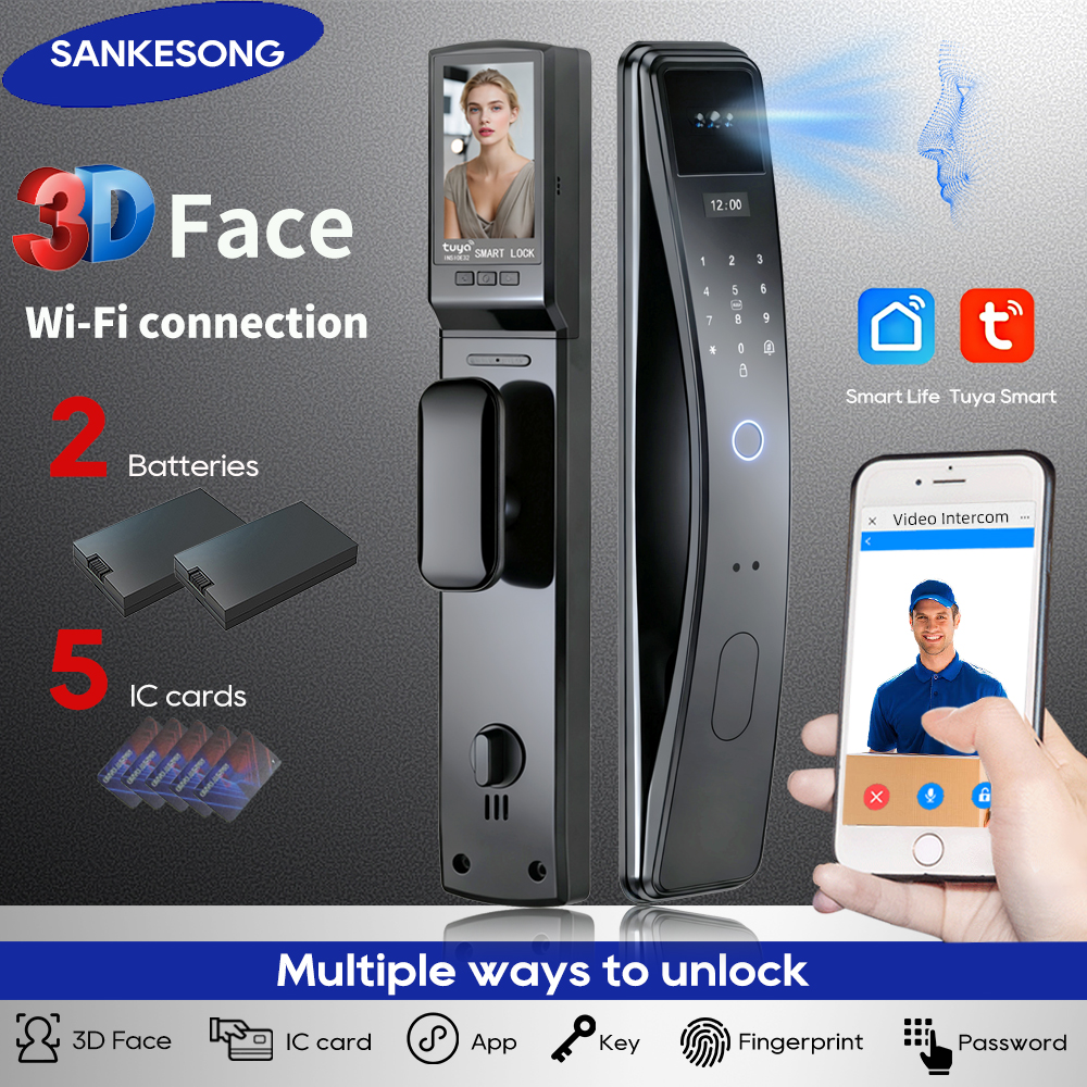 SANKESONG Tuya Smart 3D Face D – Glass Door Hinge Bewertung und Preis