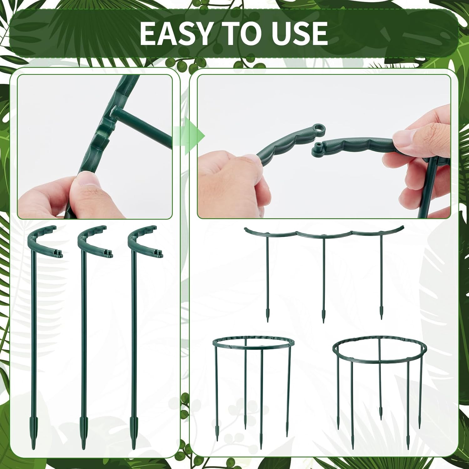 1/16pcs Plant Support Stake Fl – Vine Climbing Plastic Bewertung und Preis