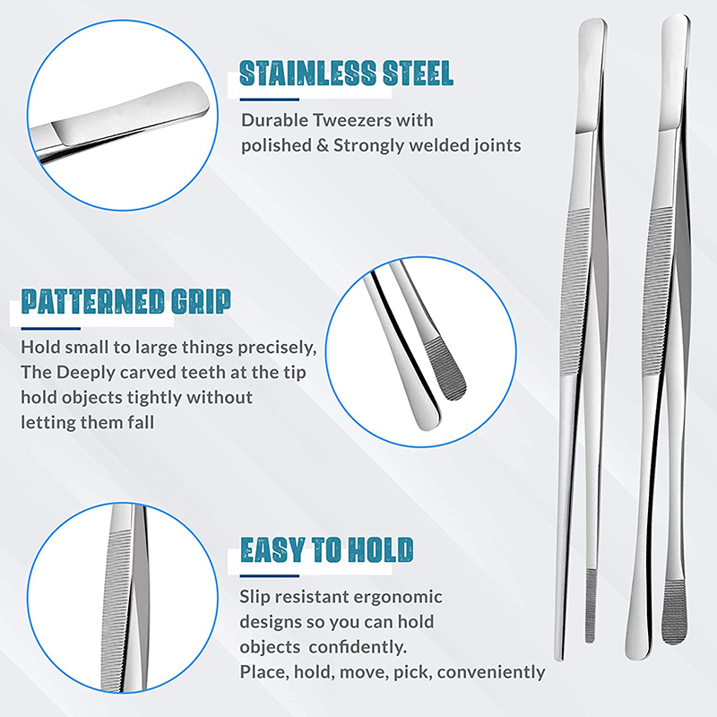 2Pcs 12-Inch Kitchen Cooking T – Feeding Tong Stainless Bewertung und Preis