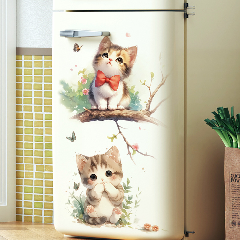 Kawaii Pastel Cat & Butterfly  – Pvc Panel Background Bewertung und Preis