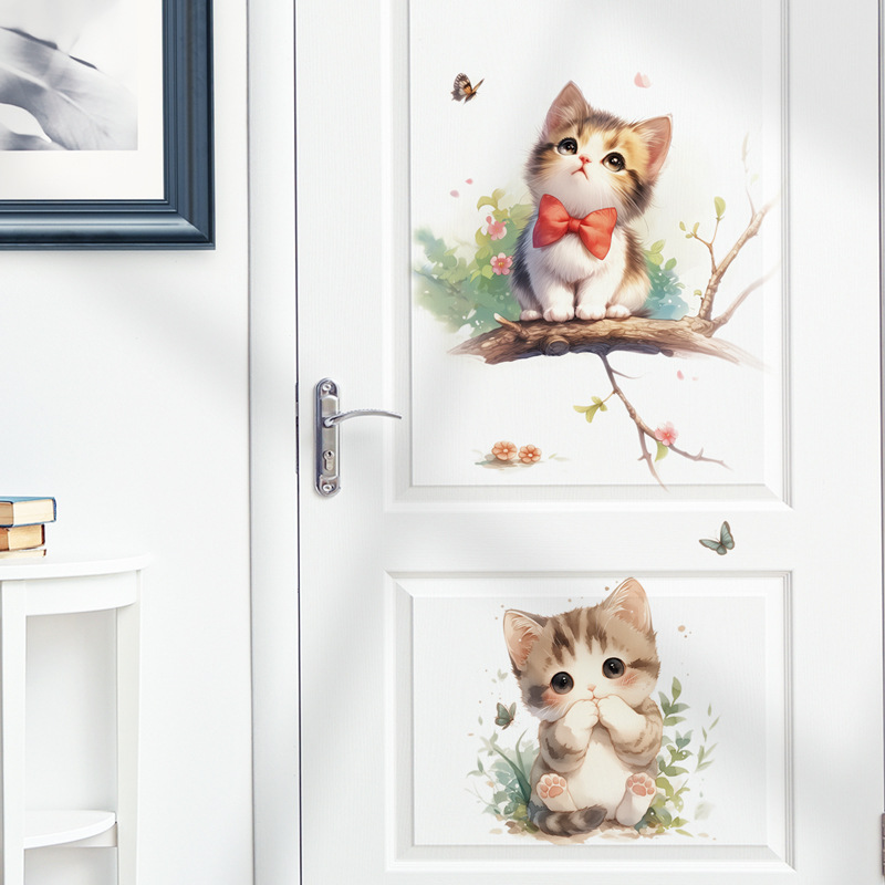 Kawaii Pastel Cat & Butterfly  – Pvc Panel Background Bewertung und Preis