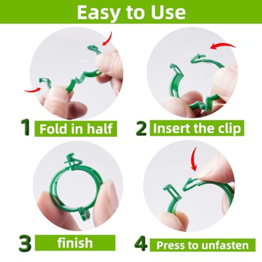 100 Pcs Plant Support Clips Pl – Vine Climbing Plastic Bewertung und Preis