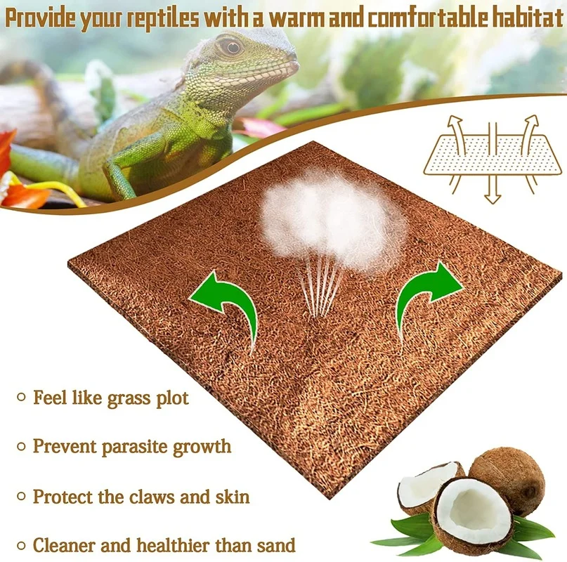 Reptile Carpet Natural Coconut – Substrate Coconut Fiber Bewertung und Preis