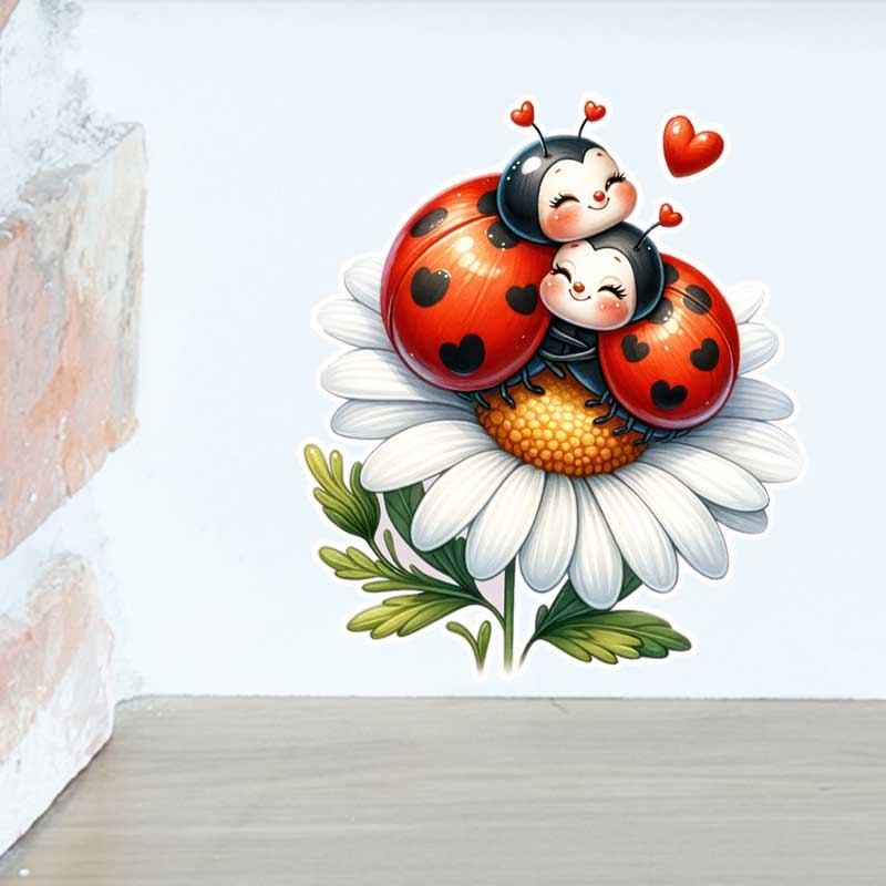 Cute Ladybug Wall Stickers Liv – Pvc Panel Background Bewertung und Preis