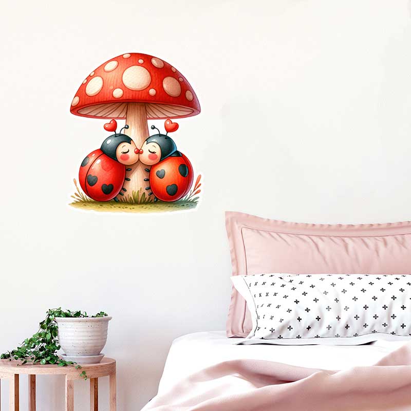 Cute Ladybug Wall Stickers Liv – Pvc Panel Background Bewertung und Preis