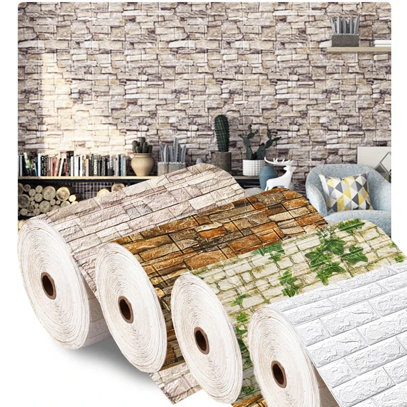 70cmx1/3/5/10M 3D Foam Brick W – Pvc Panel Background Bewertung und Preis