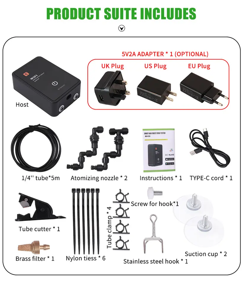 Smart WiFi Reptile Misting Sys – Misting Nozzle Reptile Bewertung und Preis
