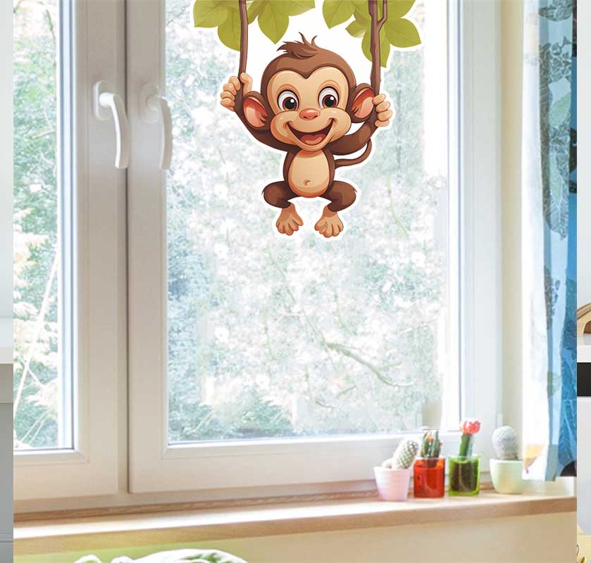 Cute little monkey living room – Pvc Panel Background Bewertung und Preis