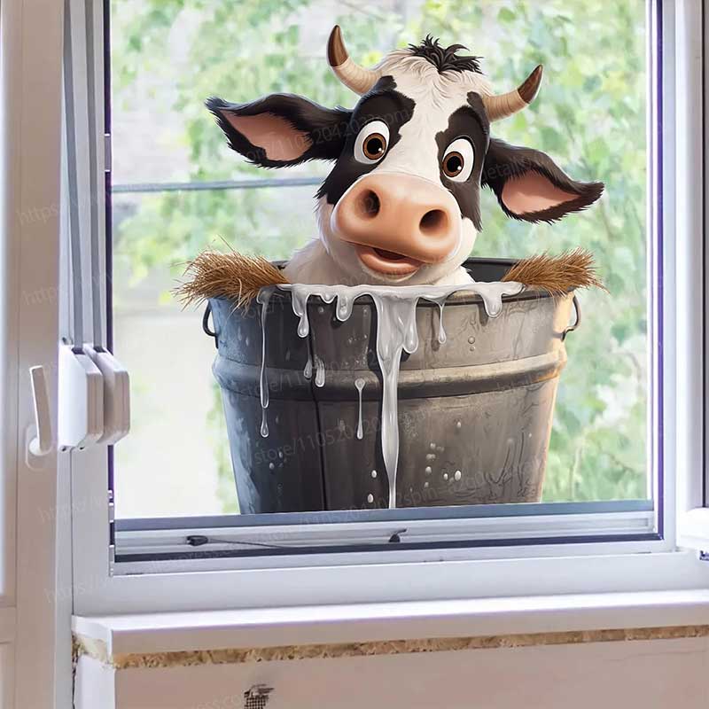 Cute Cow Wall Stickers Self-Ad – Pvc Panel Background Bewertung und Preis