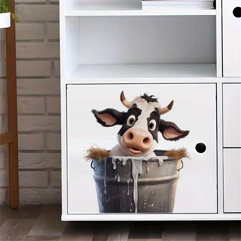 Cute Cow Wall Stickers Self-Ad – Pvc Panel Background Bewertung und Preis
