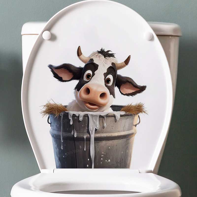 Cute Cow Wall Stickers Self-Ad – Pvc Panel Background Bewertung und Preis
