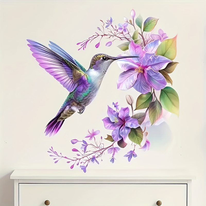 1 Purple Flower and Hummingbir – Pvc Panel Background Bewertung und Preis