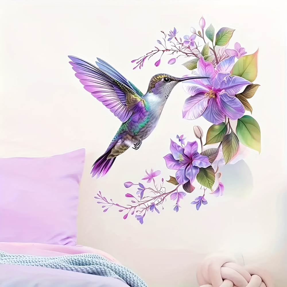 1 Purple Flower and Hummingbir – Pvc Panel Background Bewertung und Preis
