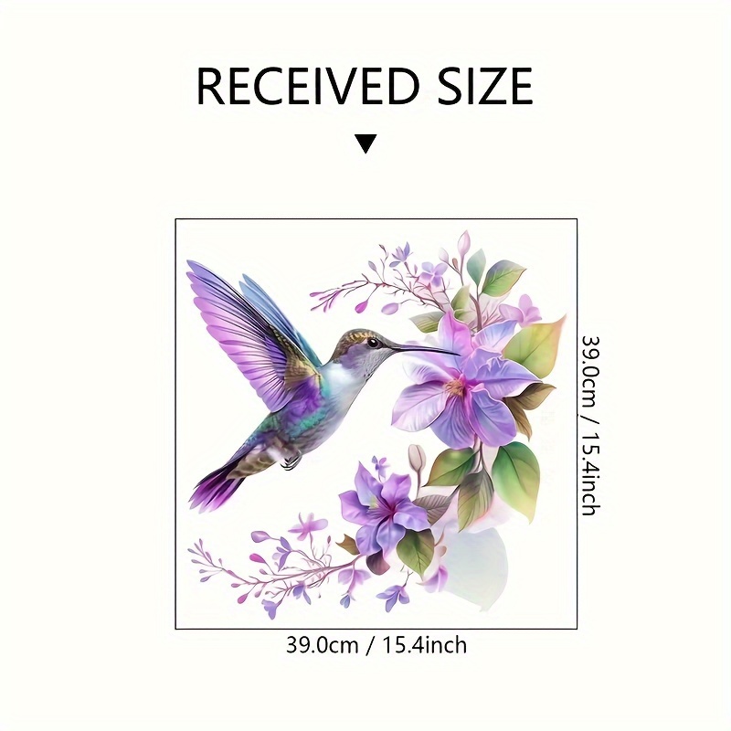 1 Purple Flower and Hummingbir – Pvc Panel Background Bewertung und Preis