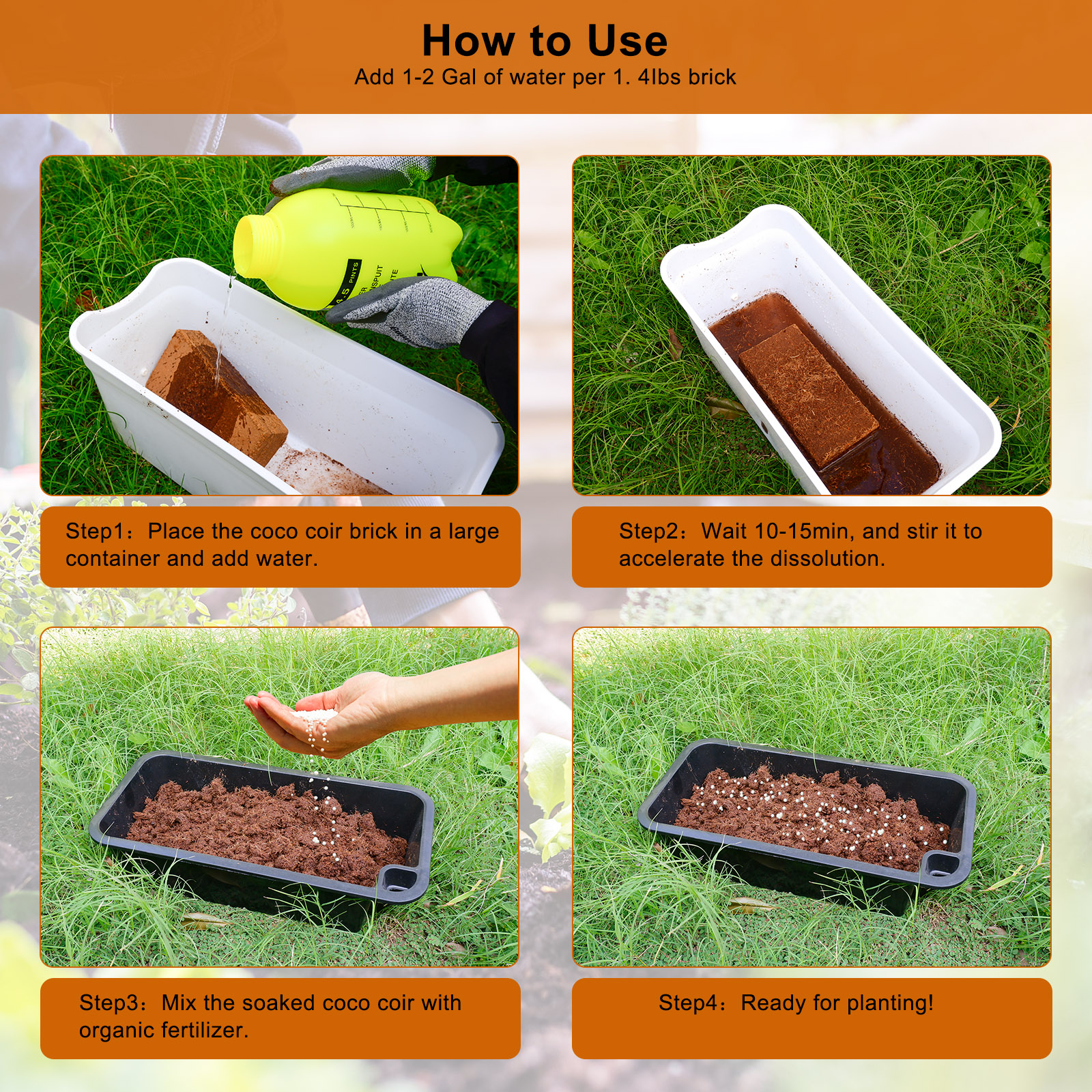 1 Pack Premium Coco Coir Brick – Substrate Coconut Fiber Bewertung und Preis