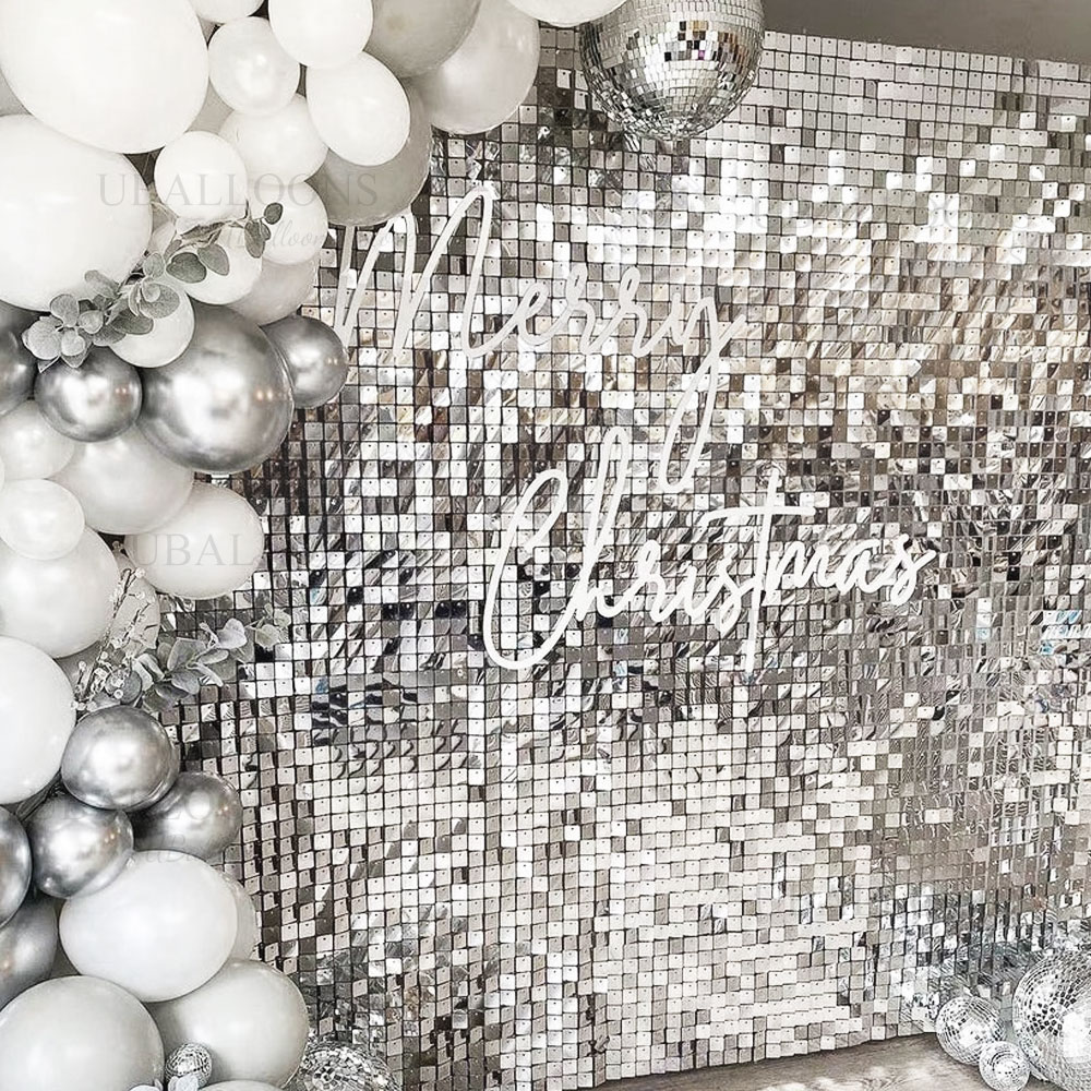 Silver Sequin Wall Backdrop Pa – Pvc Panel Background Bewertung und Preis