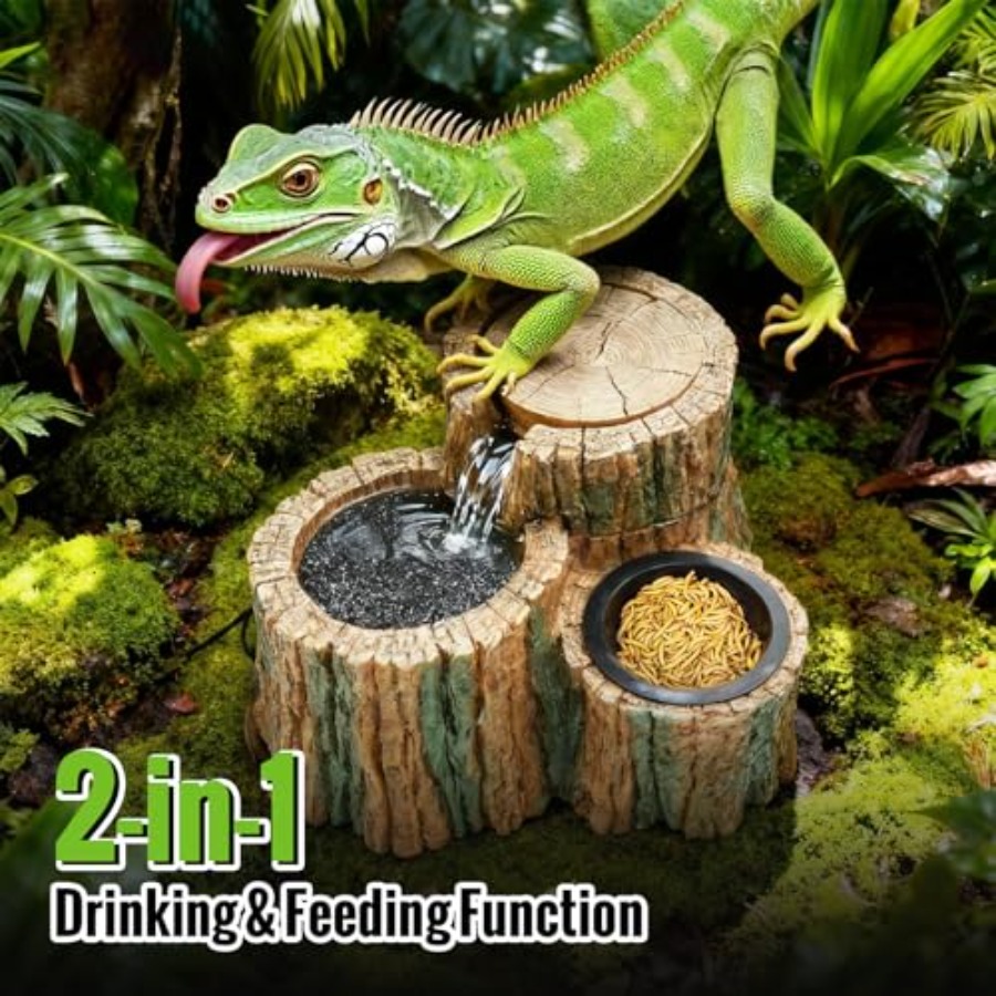 2 in 1 Reptile Water Fountain  – Water Dish Reptile Bewertung und Preis